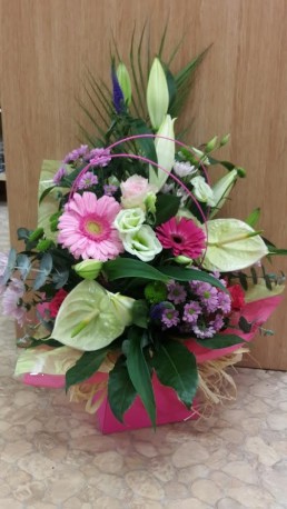 Castle Box in pinks and greens