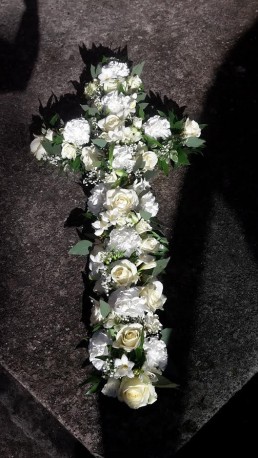 White and Cream cross