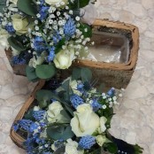 Blue and Cream Posy